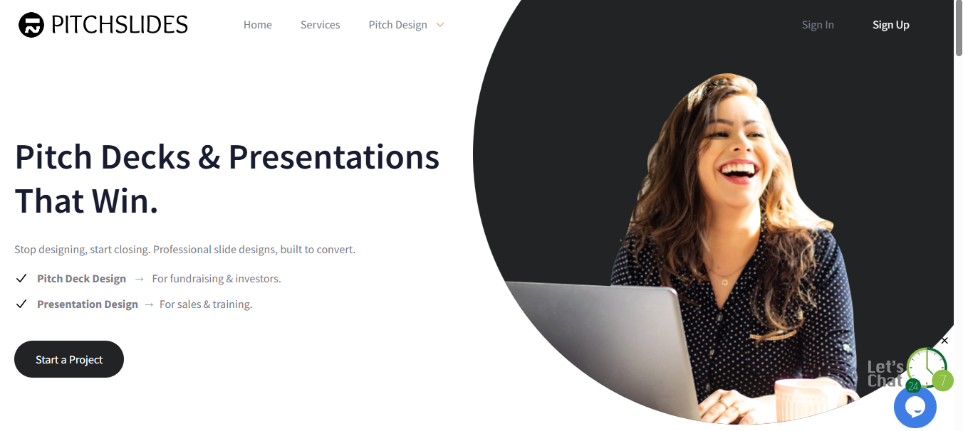 Pitchlides.org: A Presentation and Pitch Deck Design Agency